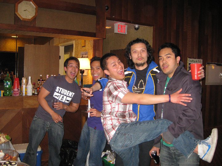 celebrating a friend's birthday